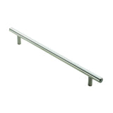 Satin Nickel Steel T Bar Cabinet Handle 160mm c/c |FTD445CSN