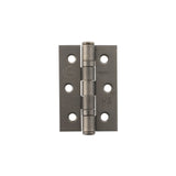 Pair 75mm (3") Matt Gun Metal CE Ball Butt Hinge | A2H322MBN