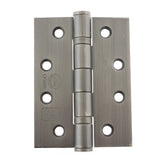 Pair 102mm (4") Matt Gun Metal Ball Bearing Fire Grade Hinge | AH1433MBN