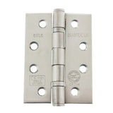 Pair 102mm (4") Satin Stainless Steel Ball Bearing Fire Grade Hinge | AH1433SSS