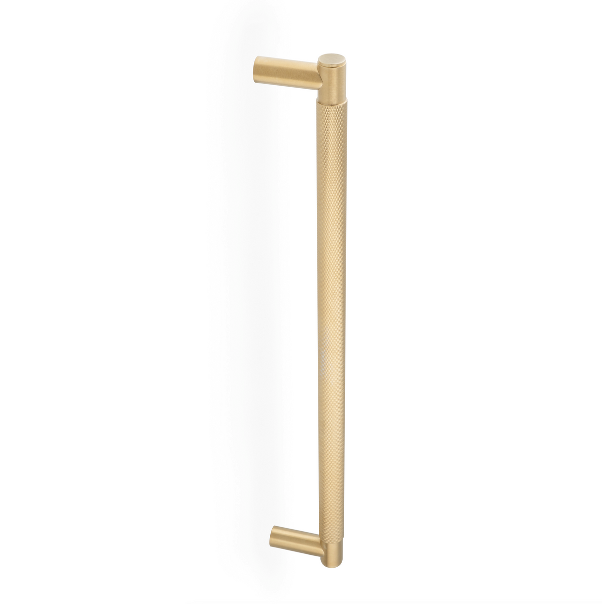 Satin Brass PVD Spitfire Knurled Pull Handle | AW500-450-SBPVD