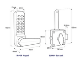 Borg Black BL4409 Marine Grade Digital Lock with Lever | BL4409