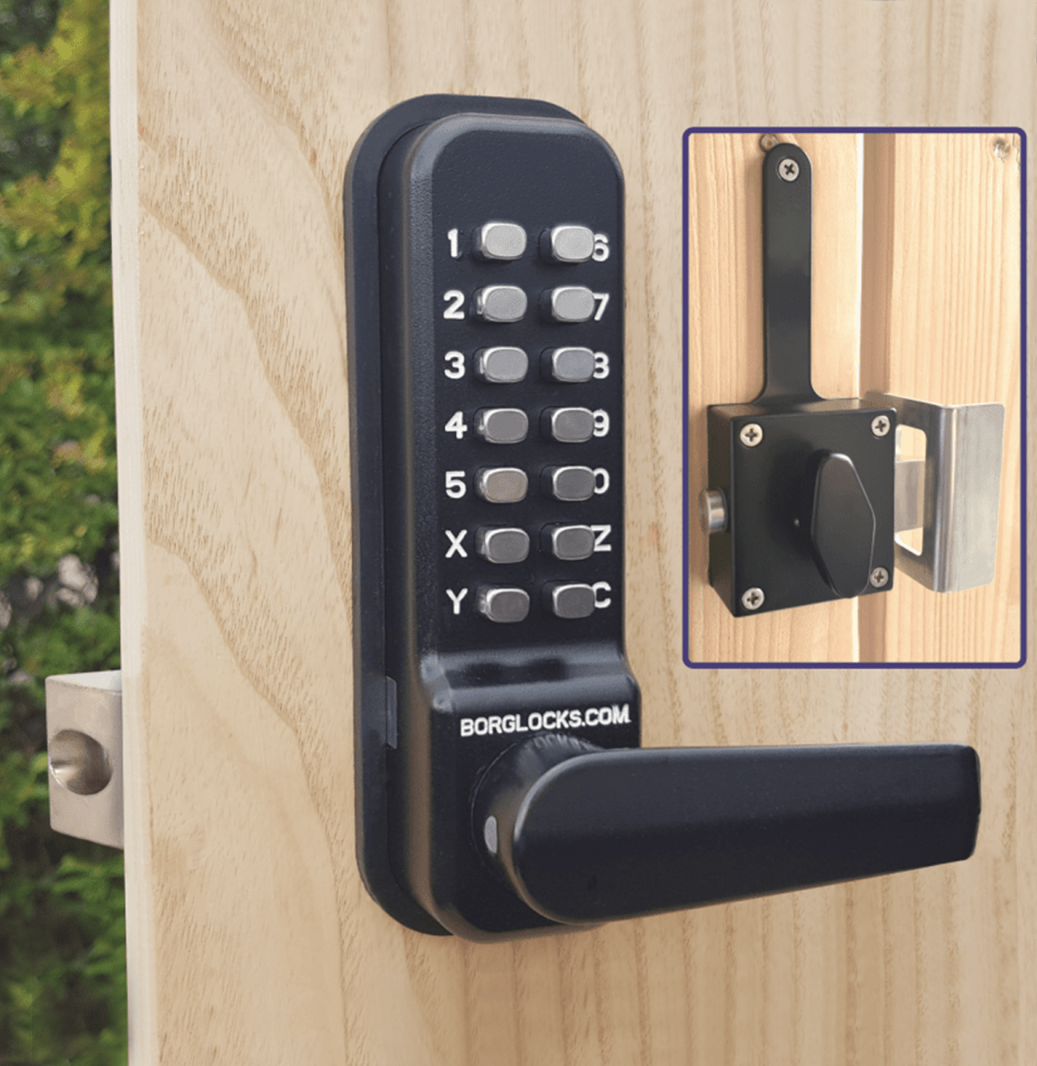 Borg Black BL4409 Marine Grade Digital Lock with Lever | BL4409