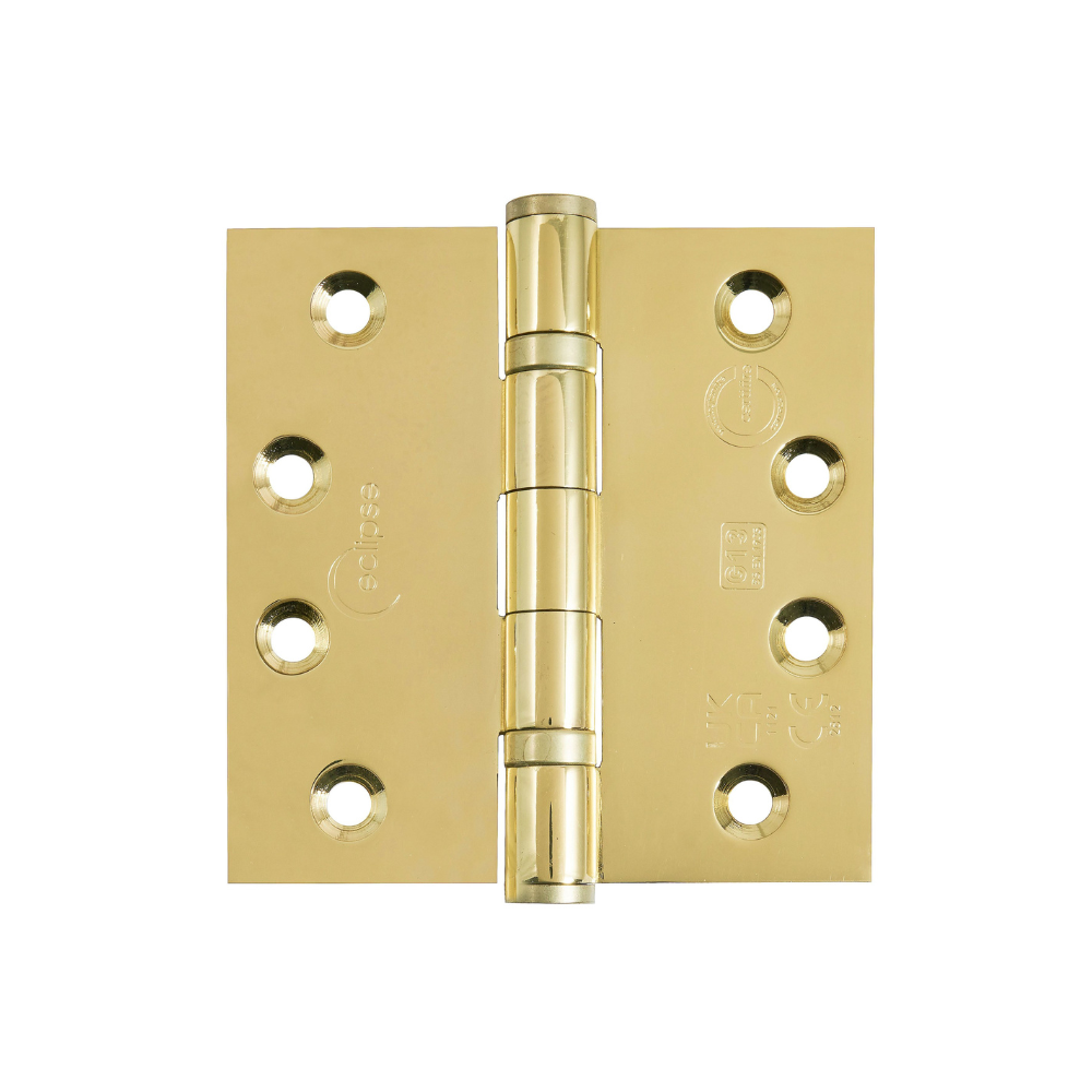 Eclipse Polished Brass 102 x 102mm Grade 13 BB Hinges  | 14841EBP