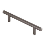 Gun Metal T Bar Cabinet Handle 128mm c/c | FTD445BGM