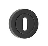 Jedo 50mm Matt Black Standard Escutcheon | JV503MB
