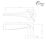 Eclipse Insignia Antique Brass Lanza Latch Door Pack | 102x76mm (4") Hinge  |  22945