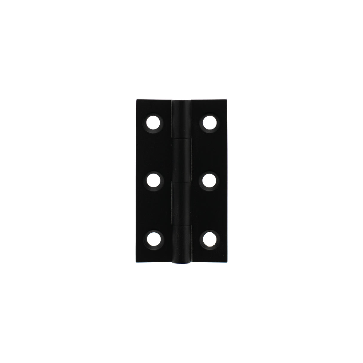 Millhouse Brass Cabinet Butt Hinges 50mm x 28mm x 2mm - Matt Black