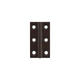 Millhouse Brass Cabinet Butt Hinges 50mm x 28mm x 2mm - Urban Dark Bronze