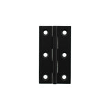 Millhouse Brass Cabinet Butt Hinges 64mm x 35mm x 2mm - Matt Black