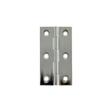 Millhouse Brass Cabinet Butt Hinges 64mm x 35mm x 2mm - Polished Chrome