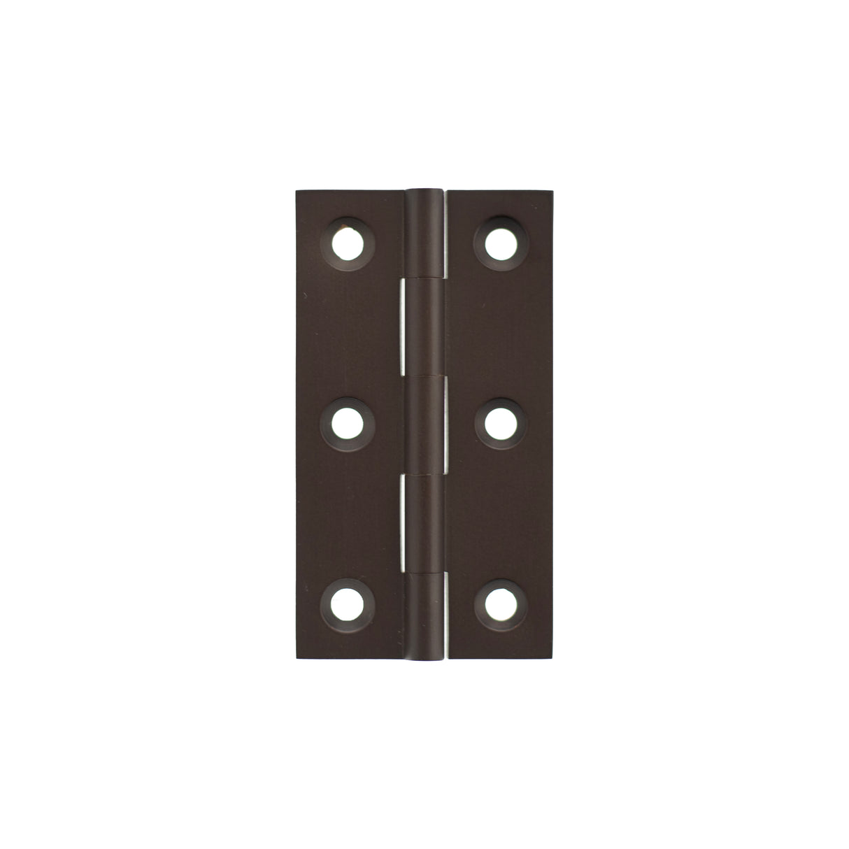 Millhouse Brass Cabinet Butt Hinges 64mm x 35mm x 2mm - Urban Dark Bronze