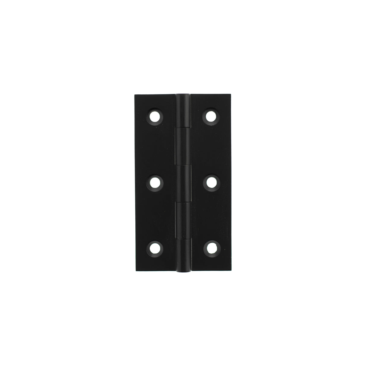 Millhouse Brass Cabinet Butt Hinges 75mm x 41mm x 2mm - Matt Black