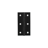 Millhouse Brass Cabinet Butt Hinges 75mm x 41mm x 2mm - Matt Black