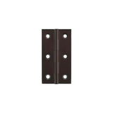 Millhouse Brass Cabinet Butt Hinges 75mm x 41mm x 2mm - Urban Dark Bronze