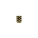 Millhouse Brass Antique Brass Chrysler Diamond Cylinder Cabinet Knob  |  MHCD1420AB