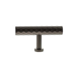 Millhouse Brass Urban Dark Bronze Chrysler Diamond T-Bar Cabinet Knob Handle  |  MHCD1675UDB