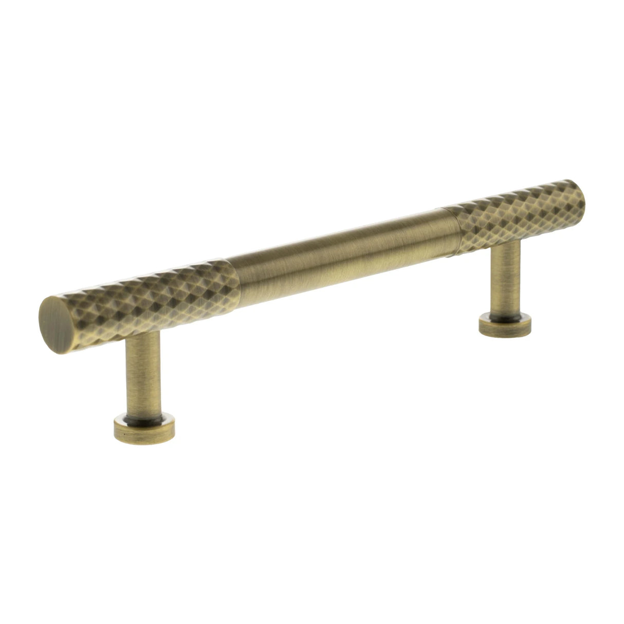 Millhouse Brass Antique Brass 128mm Chrysler Diamond T-Bar Cabinet Pull Handle  |  MHCD17128AB