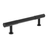 Millhouse Brass Matt Black 128mm Chrysler Diamond T-Bar Cabinet Pull Handle  |  MHCD17128MB