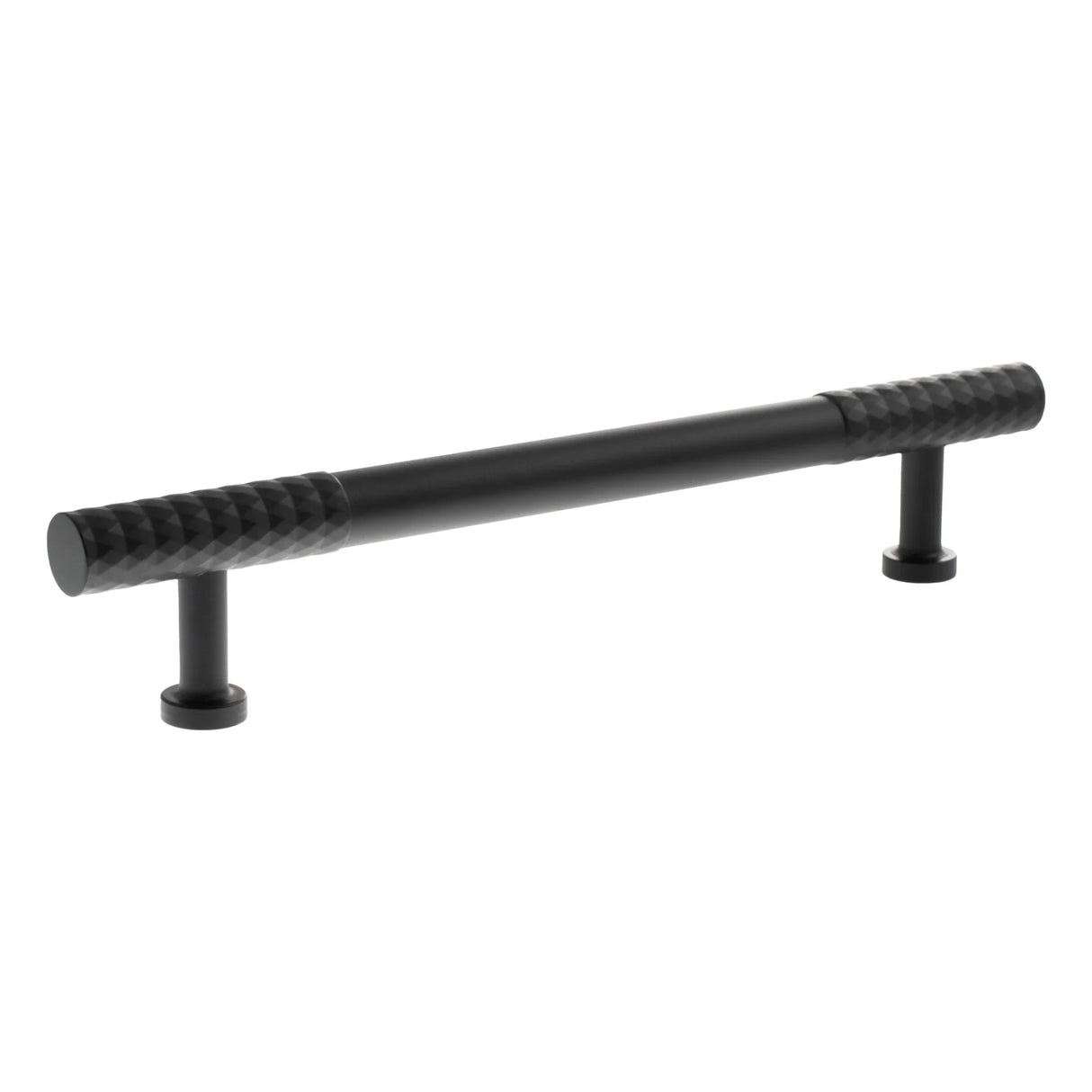 Millhouse Brass Matt Black 160mm Chrysler Diamond T-Bar Cabinet Pull Handle  |  MHCD17160MB
