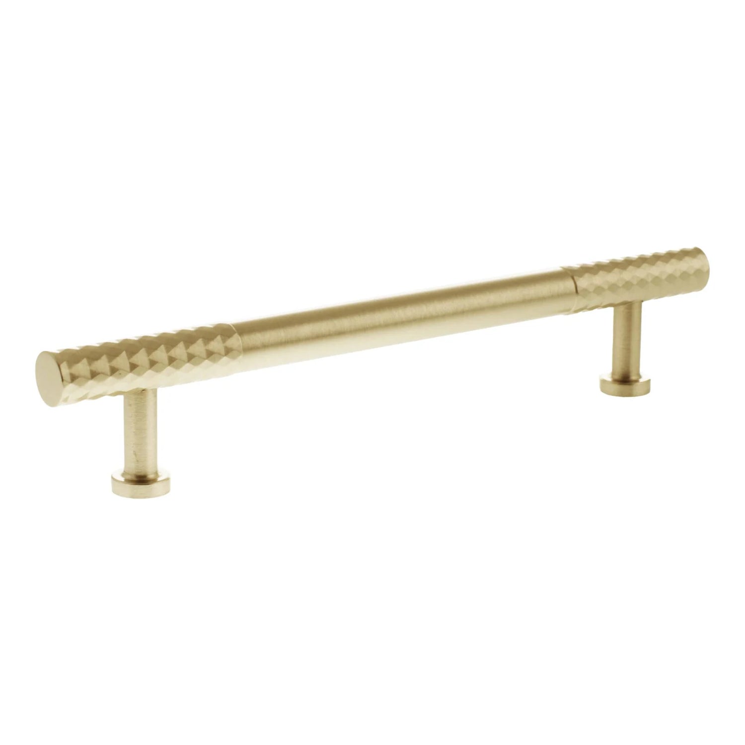 Millhouse Brass Satin Brass 160mm Chrysler Diamond T-Bar Cabinet Pull Handle  |  MHCD17160SB