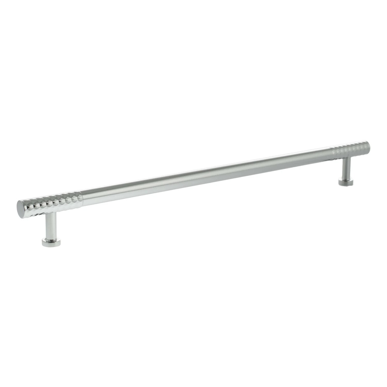 Millhouse Brass Polished Chrome 320mm Chrysler Diamond T-Bar Cabinet Pull Handle  |  MHCD17320PC