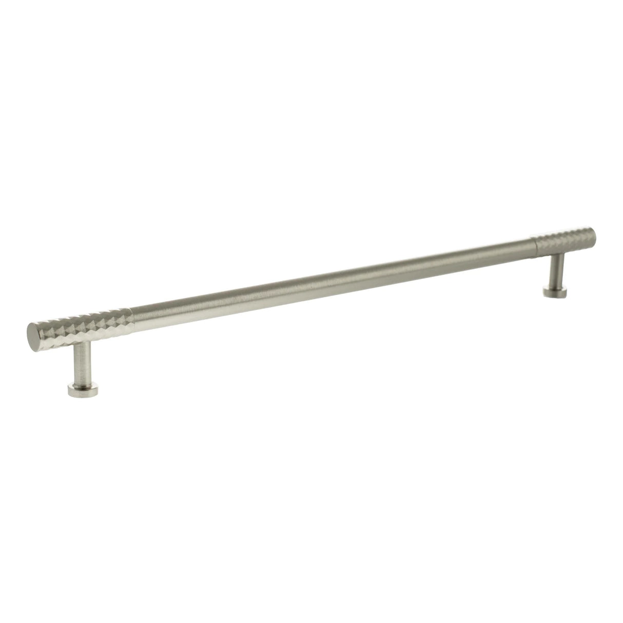 Millhouse Brass Satin Nickel 320mm Chrysler Diamond T-Bar Cabinet Pull Handle  |  MHCD17320SN