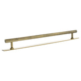 Millhouse Brass Antique Brass 320mm Chrysler Diamond T-Bar Cabinet Pull Handle on Backplate  |  MHCDB17320AB