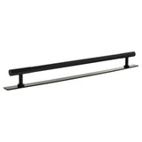 Millhouse Brass Matt Black 320mm Chrysler Diamond T-Bar Cabinet Pull Handle on Backplate  |  MHCDB17320MB