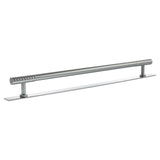 Millhouse Brass Polished Chrome 320mm Chrysler Diamond T-Bar Cabinet Pull Handle on Backplate  |  MHCDB17320PC
