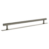 Millhouse Brass Satin Nickel 320mm Chrysler Diamond T-Bar Cabinet Pull Handle on Backplate  |  MHCDB17320SN