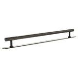 Millhouse Brass Urban Dark Bronze 320mm Chrysler Diamond T-Bar Cabinet Pull Handle on Backplate  |  MHCDB17320UDB