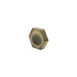 Millhouse Brass Antique Brass Pennington Hexagonal Cabinet Finger Pull   |  MHCH1338AB