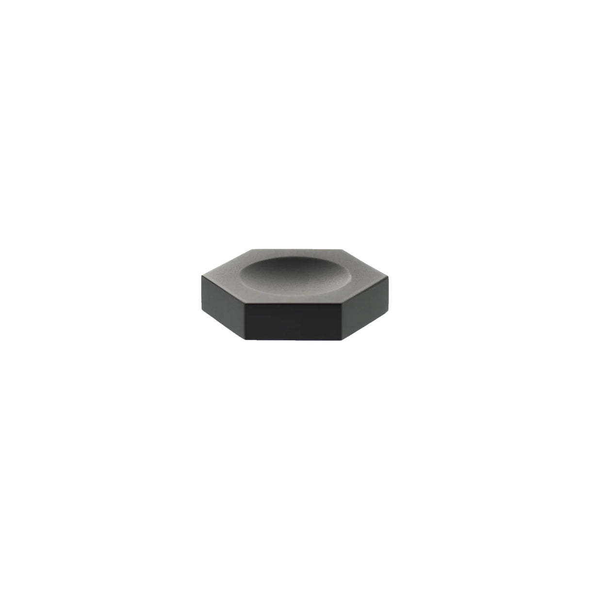 Millhouse Brass Matt Black Pennington Hexagonal Cabinet Finger Pull   |  MHCH1338MB