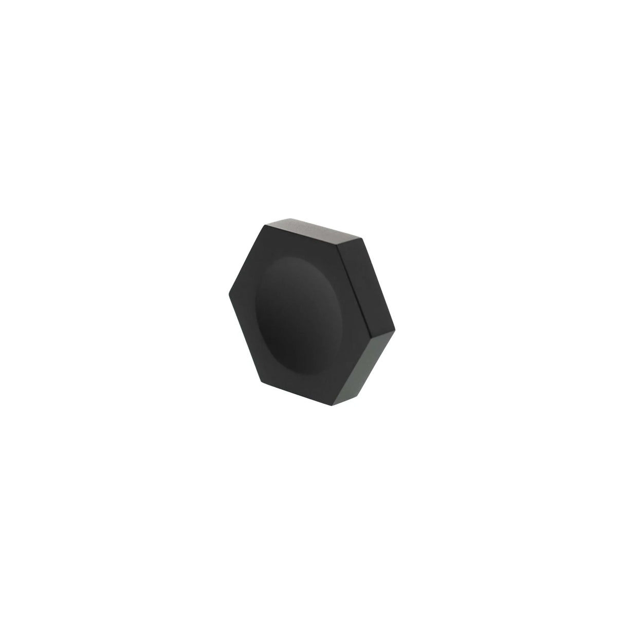 Millhouse Brass Matt Black Pennington Hexagonal Cabinet Finger Pull   |  MHCH1338MB