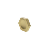 Millhouse Brass Satin Brass Pennington Hexagonal Cabinet Finger Pull   |  MHCH1338SB