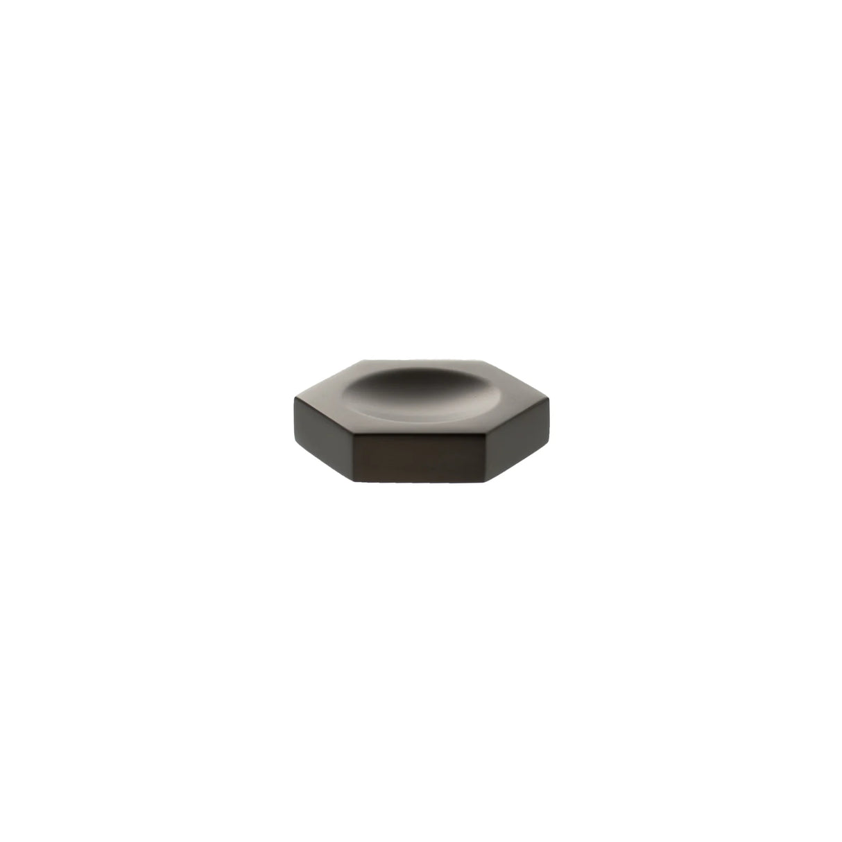 Millhouse Brass Urban Dark Bronze Pennington Hexagonal Cabinet Finger Pull   |  MHCH1338UDB