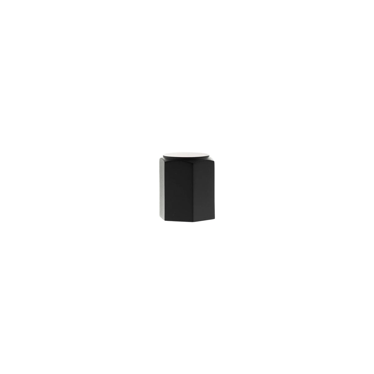 Millhouse Brass Matt Black Pennington Hexagonal Cylinder Cabinet Knob  |  MHCH1420MB