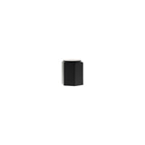 Millhouse Brass Matt Black Pennington Hexagonal Cylinder Cabinet Knob  |  MHCH1420MB