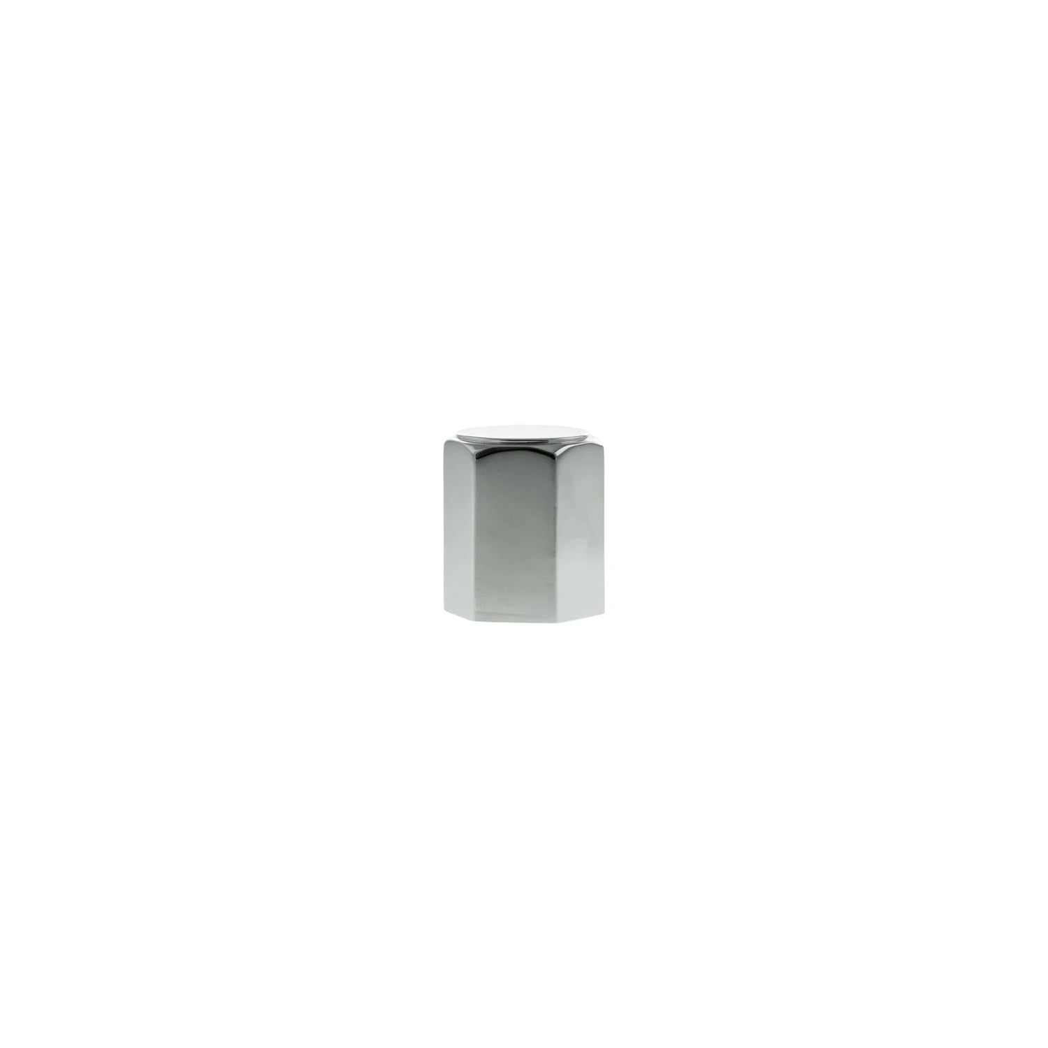 Millhouse Brass Polished Chrome Pennington Hexagonal Cylinder Cabinet Knob  |  MHCH1420PC
