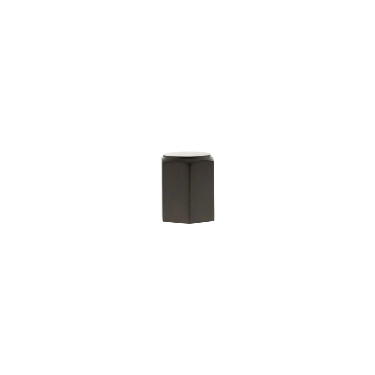 Millhouse Brass Urban Dark Bronze Pennington Hexagonal Cylinder Cabinet Knob  |  MHCH1420UDB