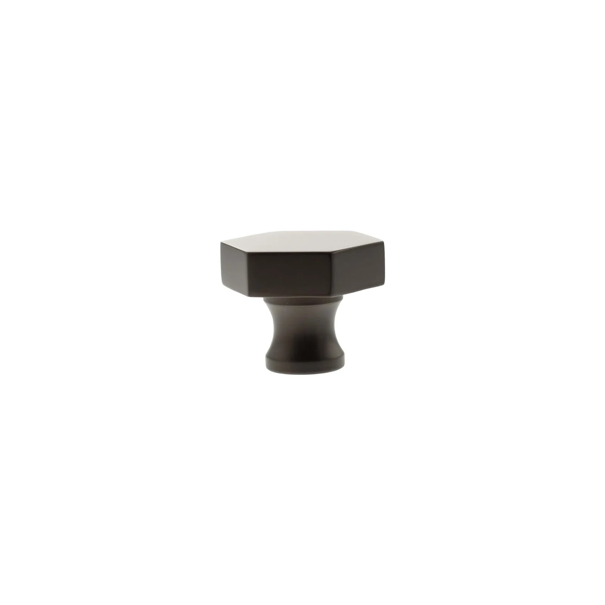 Millhouse Brass Urban Dark Bronze Pennington Hexagonal Cabinet Knob   |  MHCH1532UDB