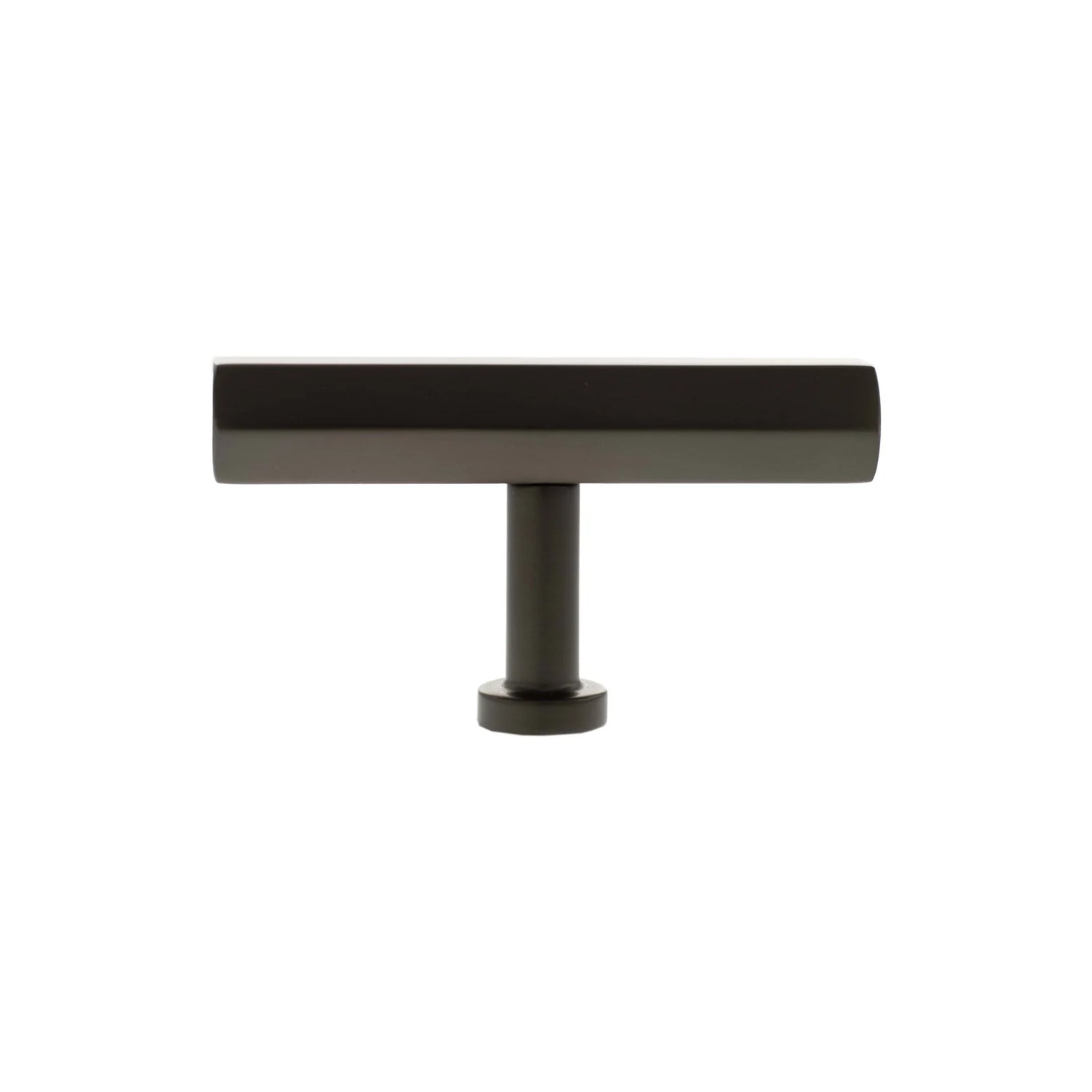 Millhouse Brass Urban Dark Bronze Pennington Hexagonal T-Bar Cabinet Knob   |  MHCH1675UDB