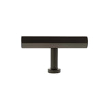 Millhouse Brass Urban Dark Bronze Pennington Hexagonal T-Bar Cabinet Knob   |  MHCH1675UDB