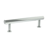 Millhouse Brass Polished Chrome 128mm Pennington Hexagonal T-Bar Cabinet Pull Handle  |  MHCH17128PC