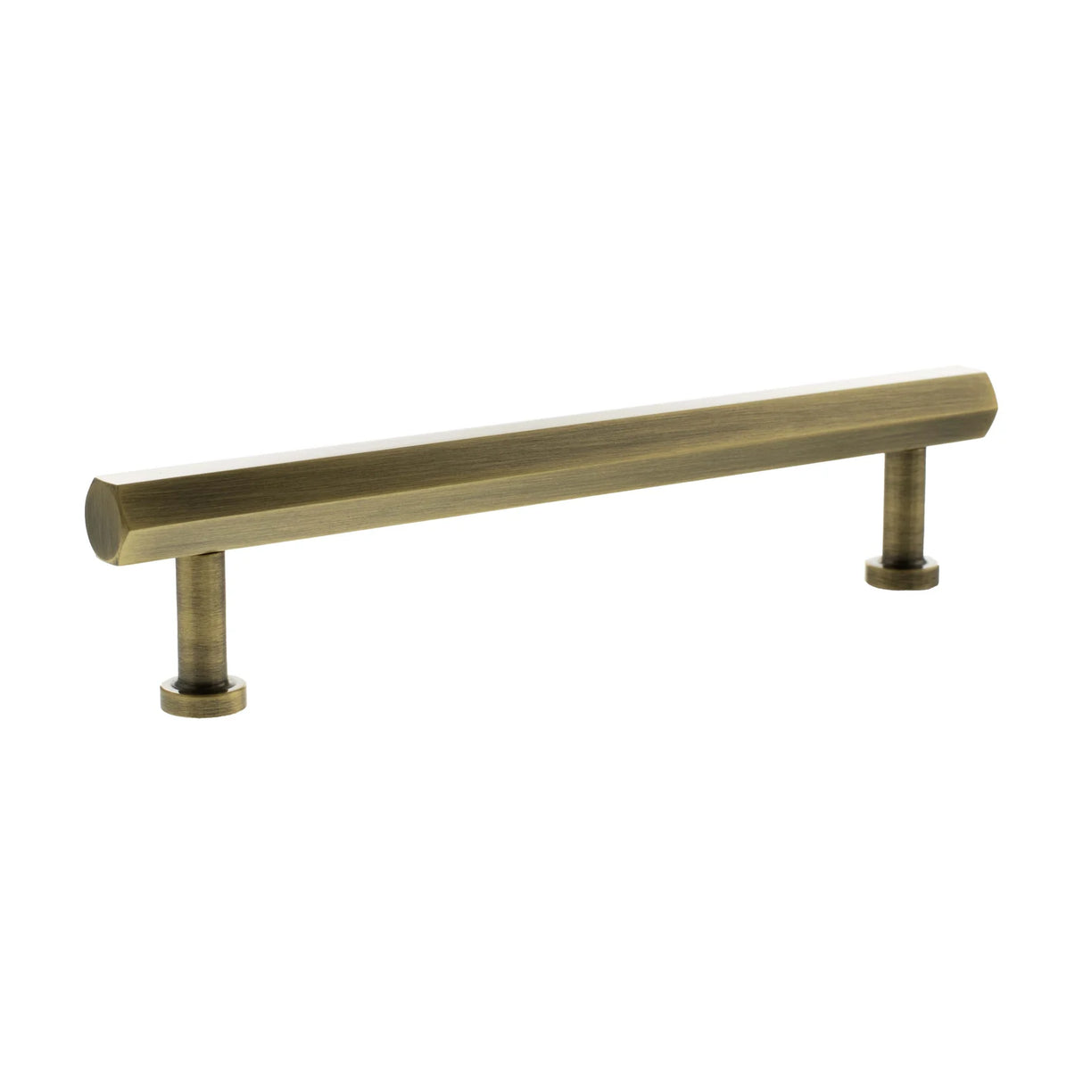 Millhouse Brass Antique Brass 160mm Pennington Hexagonal T-Bar Cabinet Pull Handle  |  MHCH17160AB