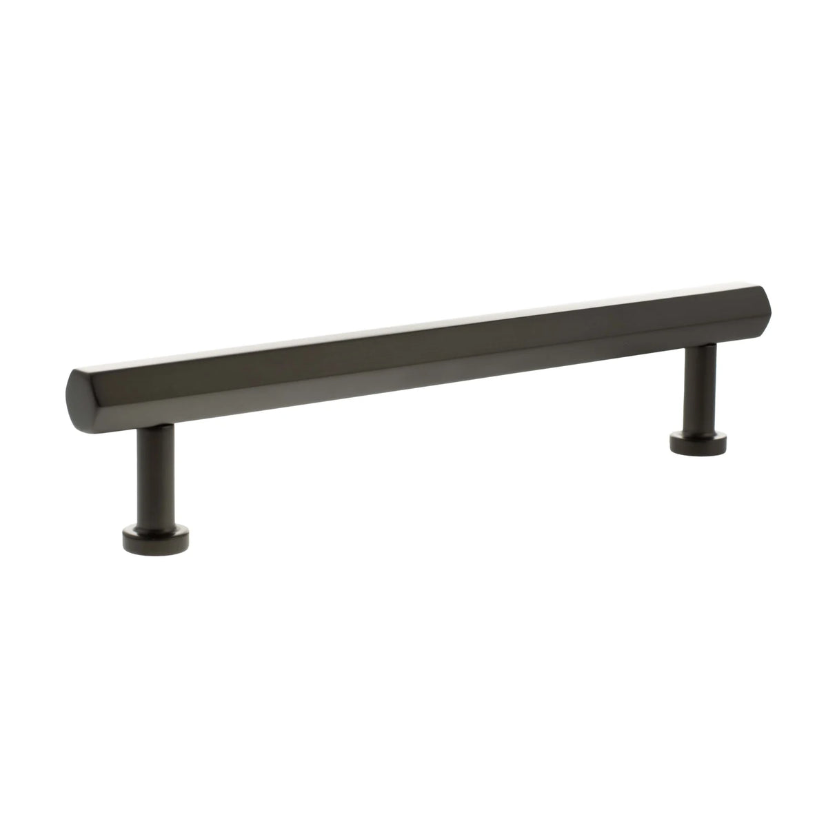 Millhouse Brass Urban Dark Bronze 160mm Pennington Hexagonal T-Bar Cabinet Pull Handle  |  MHCH17160UDB