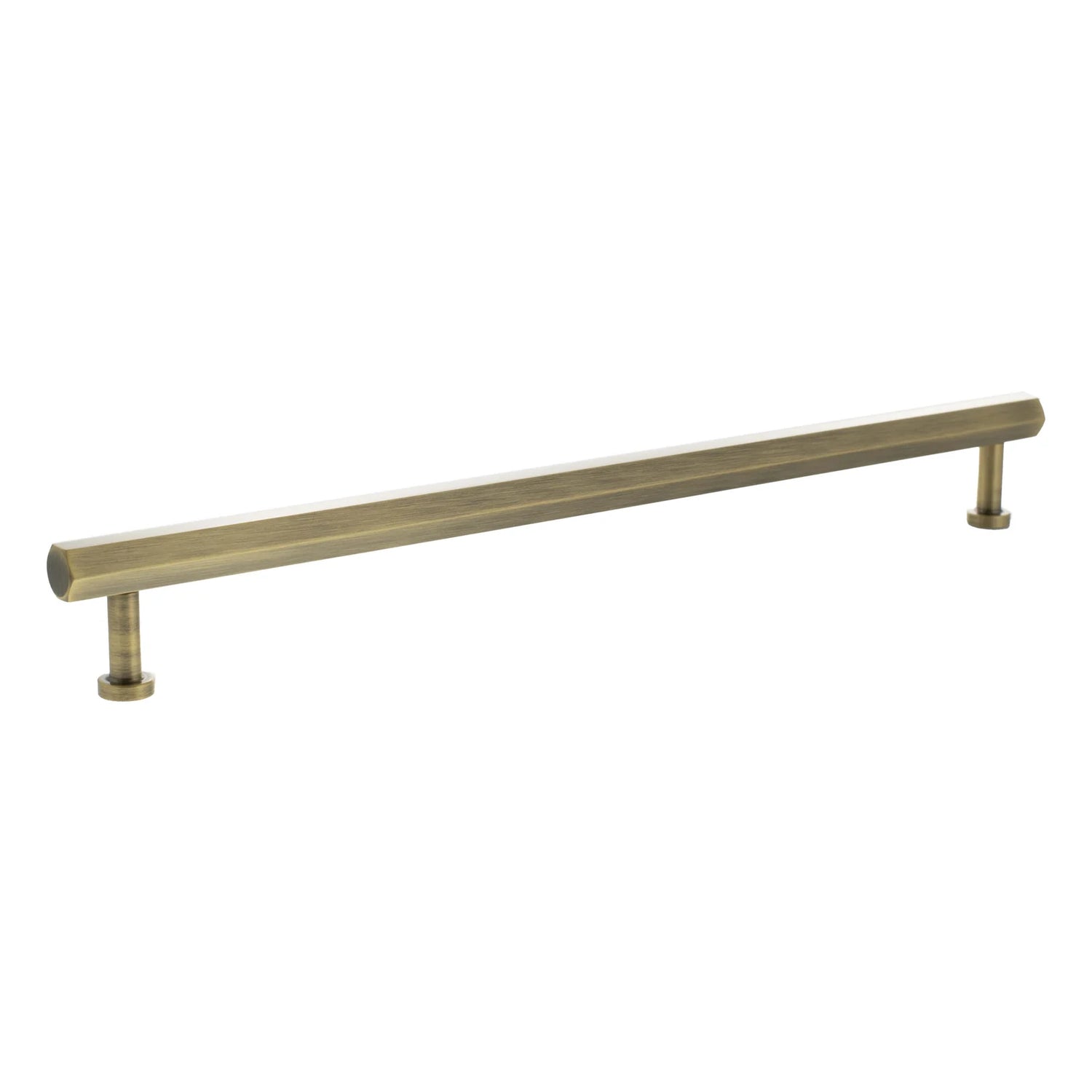 Millhouse Brass Antique Brass 320mm Pennington Hexagonal T-Bar Cabinet Pull Handle  |  MHCH17320AB