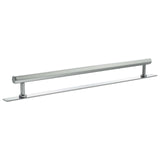 Millhouse Brass Polished Chrome 320mm Pennington Hexagonal T-Bar Cabinet Pull Handle on Backplate  |  MHCHB17320PC
