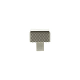 Millhouse Brass Satin Nickel Eiffel Knurled Square Cabinet Knob   |  MHCK1230SN